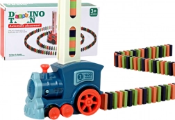 Treno del domino interattivo con posizionamento delle tessere ed effetti sonori