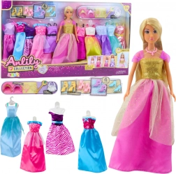 Grande set di moda Anlily Bambola con vestiti e accessori 24 pezzi