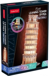 Puzzle 3D LED Edizione Notturna: Torre Pendente di Pisa
