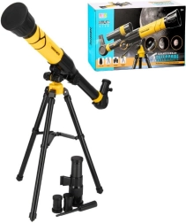 Telescopio per bambini su treppiede con supporto per telefono