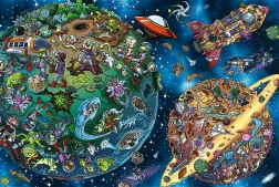 Puzzle Treflíci nello spazio