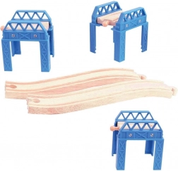 Struttura del ponte in legno per trenini Bigjigs Rail