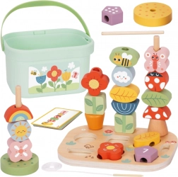 scatola educativa in legno 5-in-1 Magic Garden di Tooky Toy