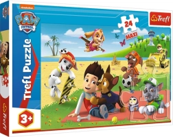 Puzzle Trefl PAW PATROL Maxi 24 pezzi – Divertimento sul tappeto
