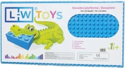 Base per costruzioni blu Junior 16x32 punti