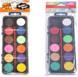 Acquerelli 12 colori con pennello