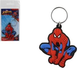Portachiavi in gomma MARVEL SPIDER-MAN, figura seduta, 6 cm