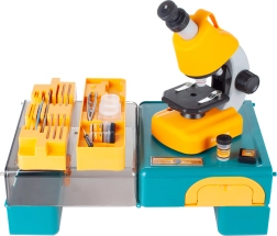 Microscopio con accessori in valigetta