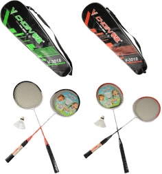 Set da badminton per bambini in custodia (2 racchette + volano)