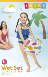 Pallone da spiaggia gonfiabile 51 cm INTEX – motivi assortiti