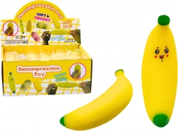Pallina antistress a forma di banana gialla
