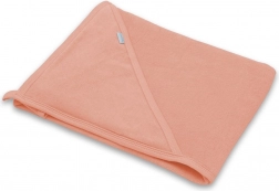 Asciugamano per bambini in spugna con cappuccio NEW BABY Comfortably 100 × 100 cm rosa