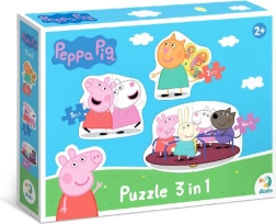 Puzzle Peppa Pig amici 3 in 1 (2, 3 e 4 pezzi)