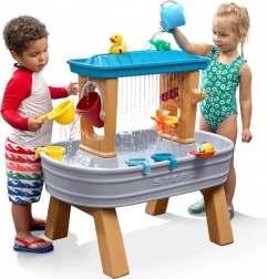 Step2 Tavolo d'acqua con effetto pioggia, secchio e imbuto + animali