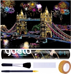 Immagine da Grattare Ponte della Torre di Londra 75x52 cm