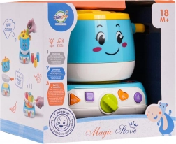 Cucina interattiva con pentola e gioco di forme