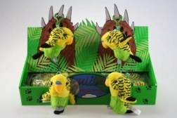 Pappagallino ondulato di peluche giallo portachiavi