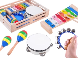 Set musicale in legno per bambini 4in1