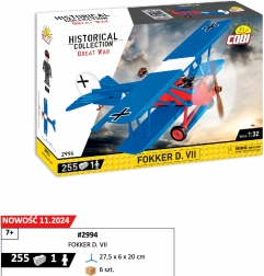 Set di costruzione COBI Fokker D.VII – modello storico di aeroplano 1:32