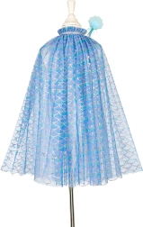 Souza! costume da sirena Marlya per bambini – mantello con cerchietto e bacchetta (5–7 anni)