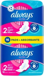 Always Ultra Day Super assorbenti igienici con ali, 16 pz