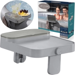 Bestway mensola 4 in 1 per LAY‑Z‑SPA – vassoio multifunzione con vano portaoggetti e supporti
