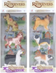 Set di cagnolini in plastica 3 pz