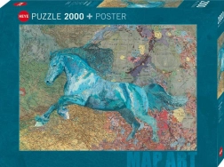 Puzzle HEYE Map Art: cavallo 2000 pezzi