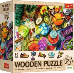 Puzzle di legno TREFL Cocktail colorati 501 pezzi