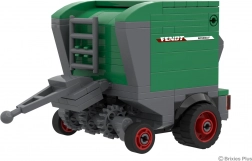 Brixies Plus Fendt Rotana F - Kit per pressa per balle cilindriche 1:32