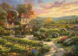 Puzzle Schmidt Casa presso il vigneto 2000 pezzi