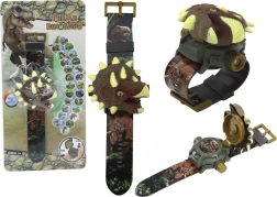 Orologio per bambini con proiezione 3D di motivi di dinosauri
