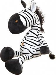 Giocattolo di peluche Zebra bianco e nero 25 cm