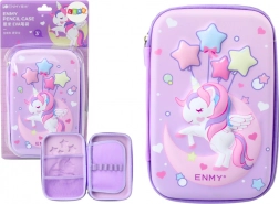 Grande astuccio 3D Unicorno, viola 23 × 15 × 5 cm