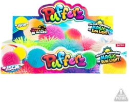 Pallina che cambia colore 12 cm, gomma pelosa