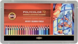Matite colorate artistiche Koh-i-noor Polycolor 72 pezzi