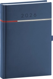 Agenda giornaliera Tomy blu-rossa 2026