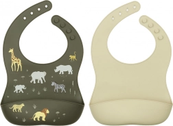 A Little Lovely Company set di bavaglini in silicone per bambini – Animali