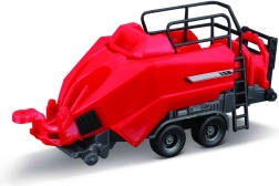 Bburago trattore agricolo MASSEY FERGUSON 8740S con 3 rimorchi 10 cm set regalo