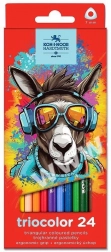 Matite colorate triangolari Koh-i-Noor Triocolor 24 pezzi