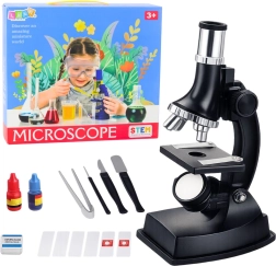 Microscopio educativo per bambini 300× con set di accessori