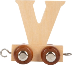 Vagoncino in legno con lettera V – small foot