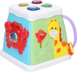 Cubo interattivo con effetti luminosi e sonori