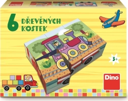Dino cubi illustrati Mezzi di trasporto, 6 cubi