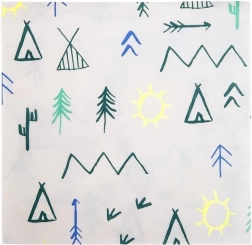 Tovaglioli di carta Tipi Bosco MERI MERI 33 × 33 cm, 20 pz
