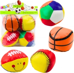 Set di palline sportive morbide 4 pz