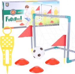 Porta da calcio per bambini con palla e coni