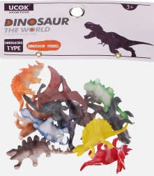 Set di figure animali dinosauri 12 pezzi 5 cm