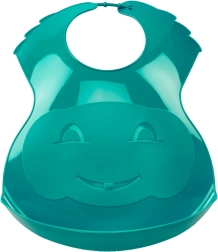 Bavaglino di plastica Deep Peacock