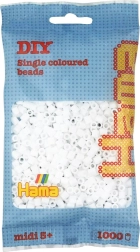 Perline termoadesive bianche 5 mm, 1000 pz